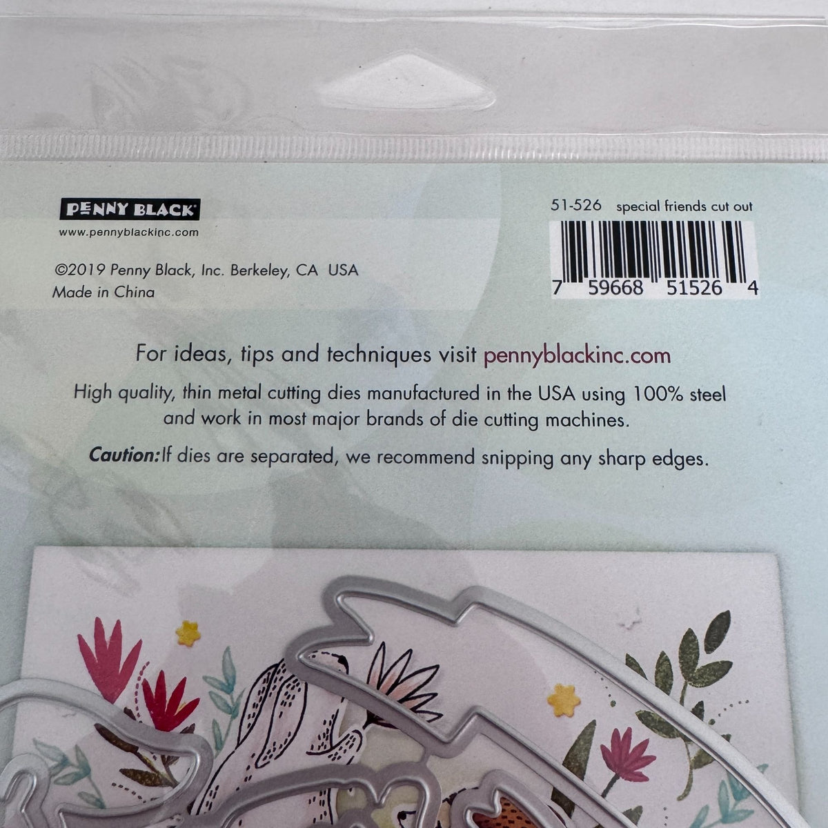 Penny Black Creative Dies Special Friends Woodland Animals Bunny Rabbit Squirrel Banner Steel Die