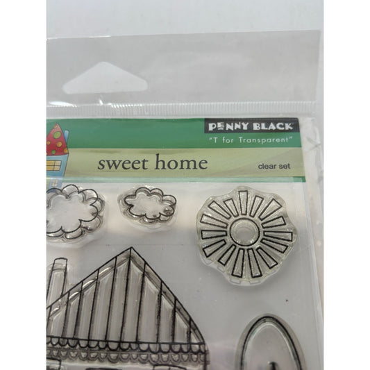 Penny Black Clear Stamp Set Sweet Home Houses Real Estate Realtor Neighborhood