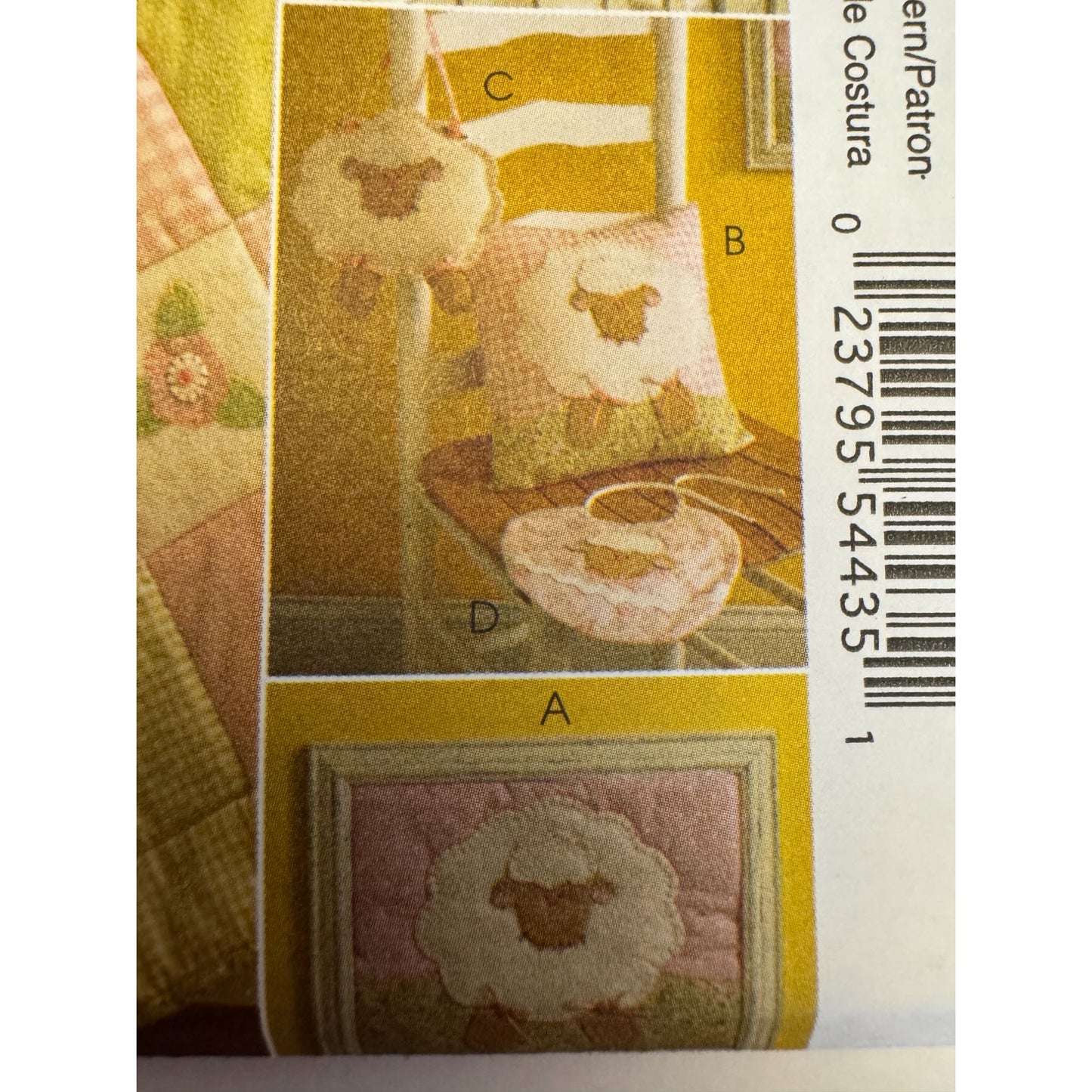McCalls Sewing Pattern M5870 Sew Sweet Chic Quilt Lamb Toy Nursery Decor Uncut Baby Bib