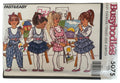 Butterick Sewing Pattern 5075 Busybodies Jumper Jumpsuit Shirt Girls 2 3 4 1990