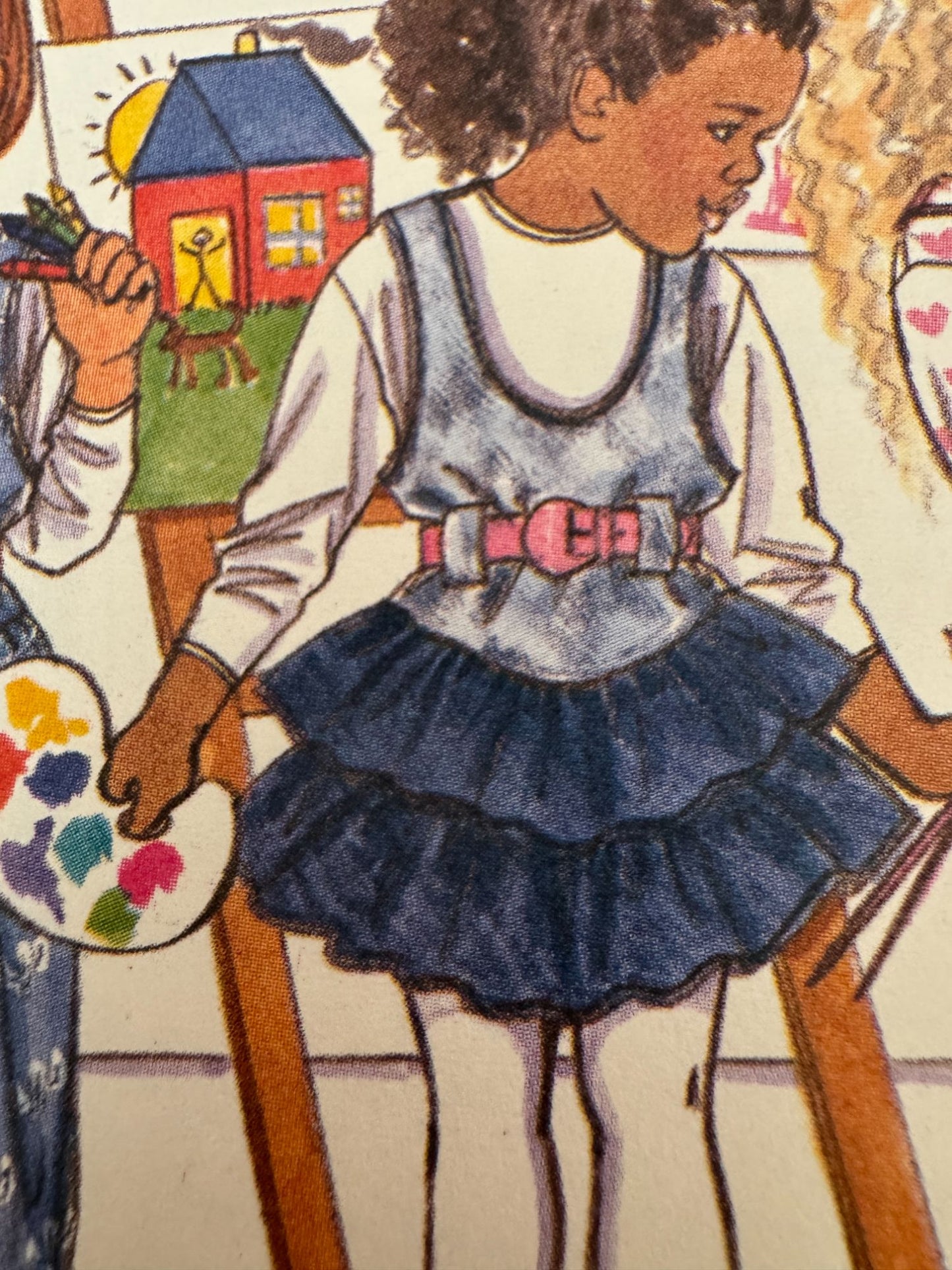 Butterick Sewing Pattern 5075 Busybodies Jumper Jumpsuit Shirt Girls 2 3 4 1990