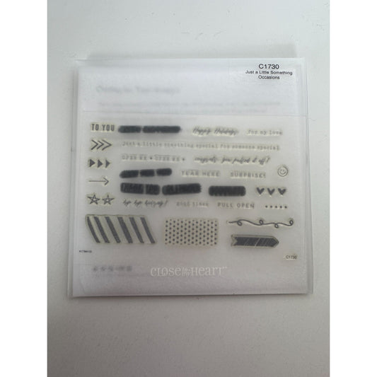 CTMH My Acrylix Acrylic Stamp Set Just a Little Something Gift Tag Card Making