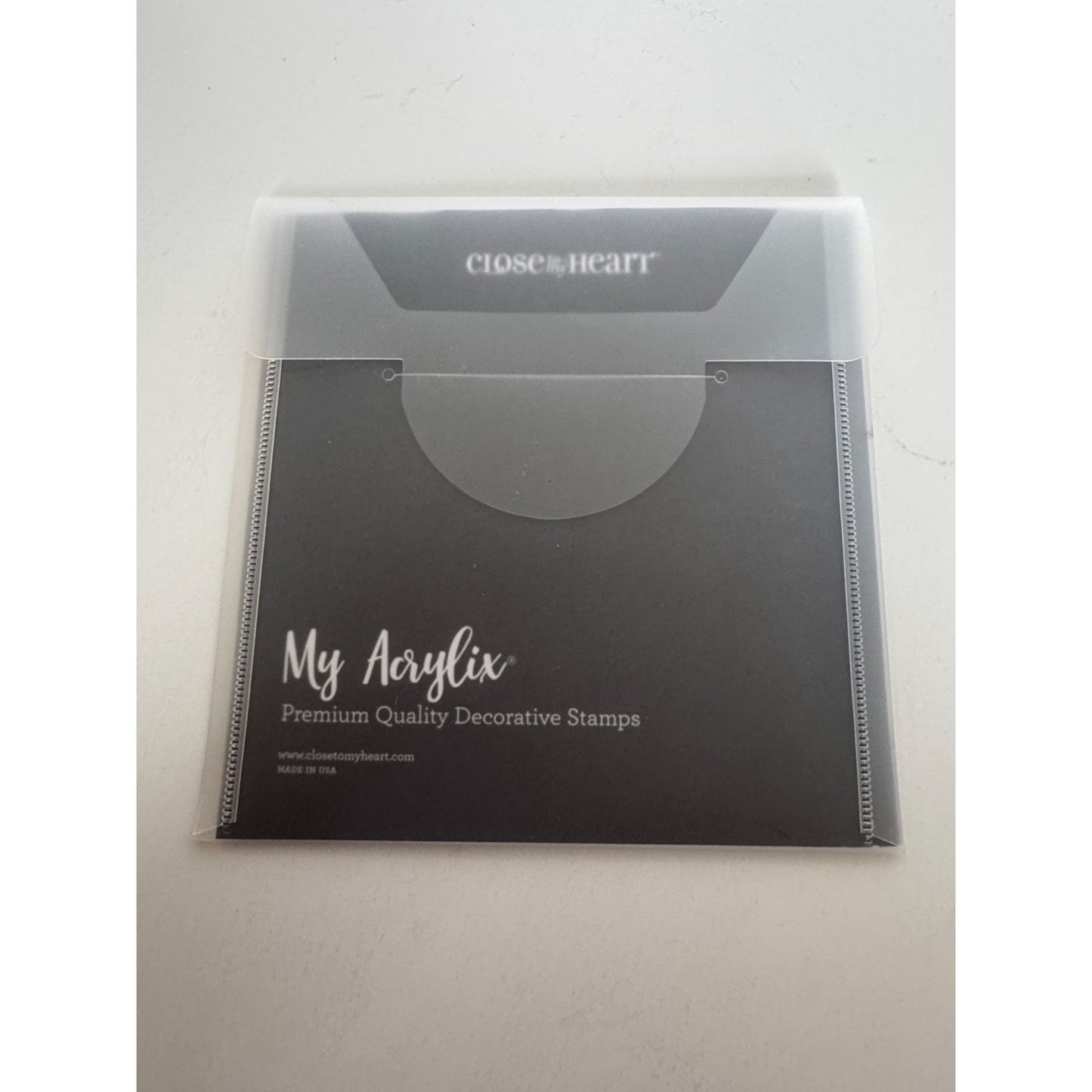 CTMH My Acrylix Acrylic Stamp Set Just a Little Something Gift Tag Card Making