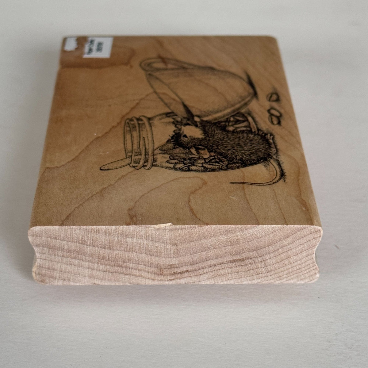 House Mouse Rubber Stamp Brew-Tiful Day Spellbinders Coffee Invitation Drink Cardmaking Caffeine Funny Wood
