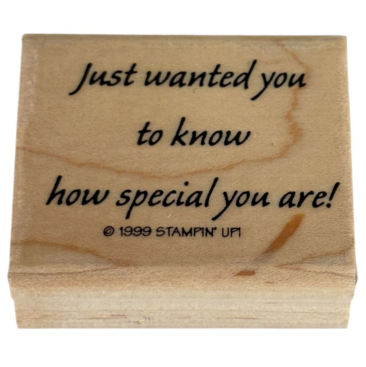 Stampin Up Rubber Stamp Friendship Card Making Words Friend Special Craft Wooden