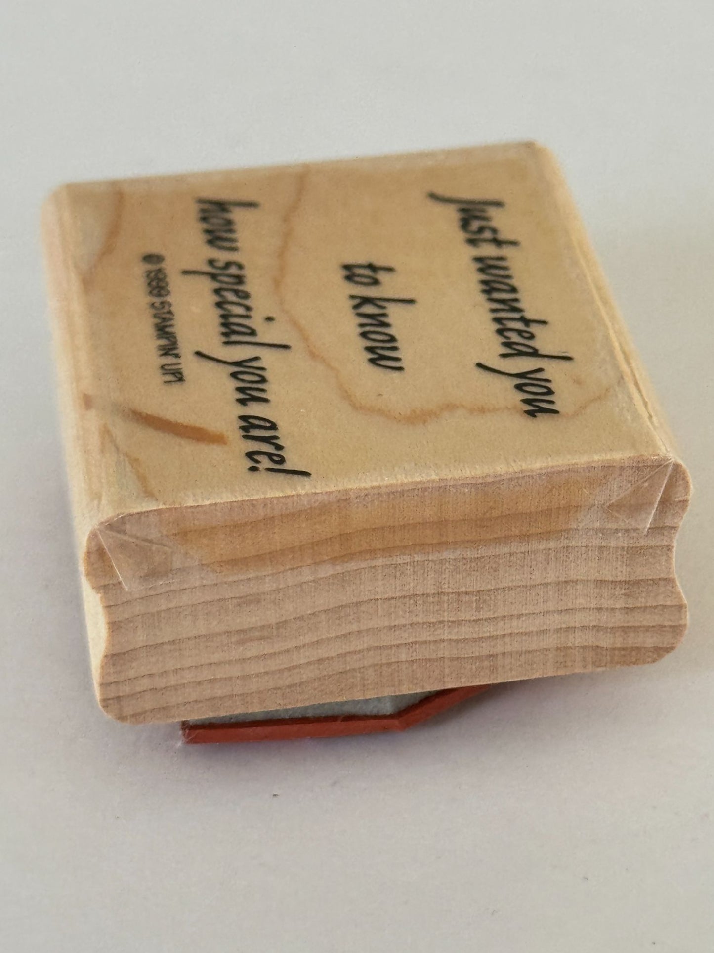 Stampin Up Rubber Stamp Friendship Card Making Words Friend Special Craft Wooden