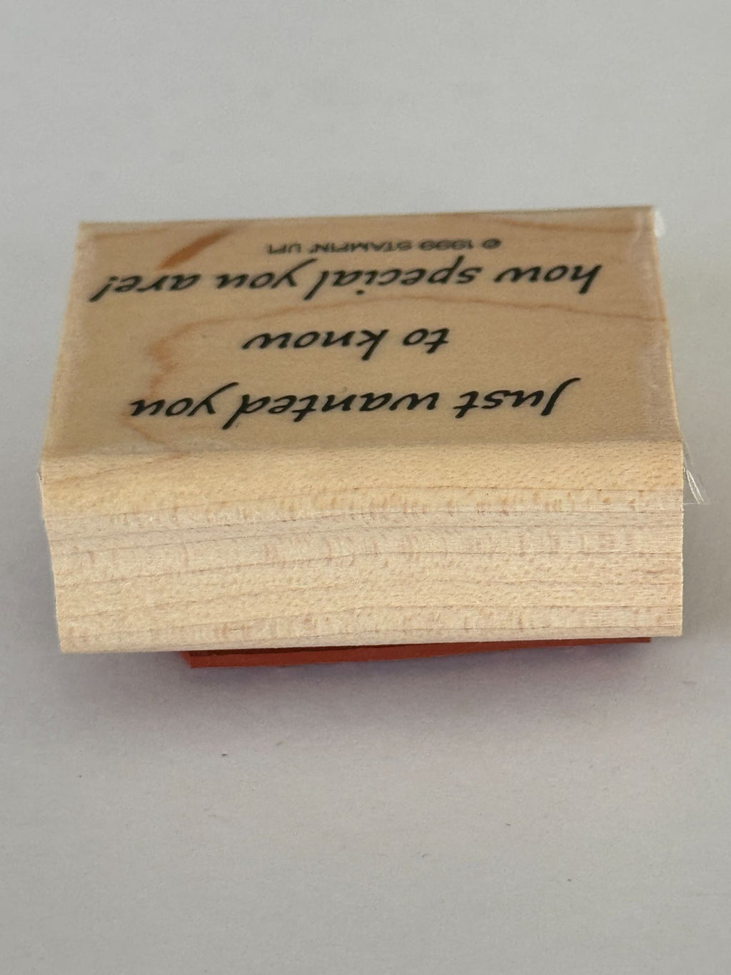 Stampin Up Rubber Stamp Friendship Card Making Words Friend Special Craft Wooden