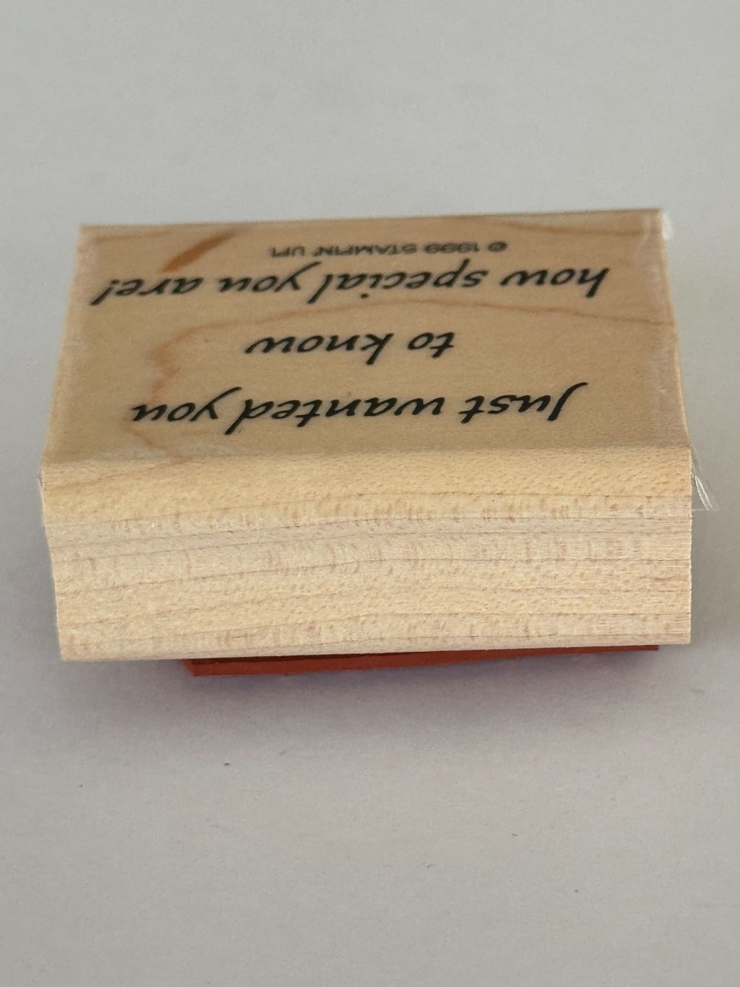 Stampin Up Rubber Stamp Friendship Card Making Words Friend Special Craft Wooden