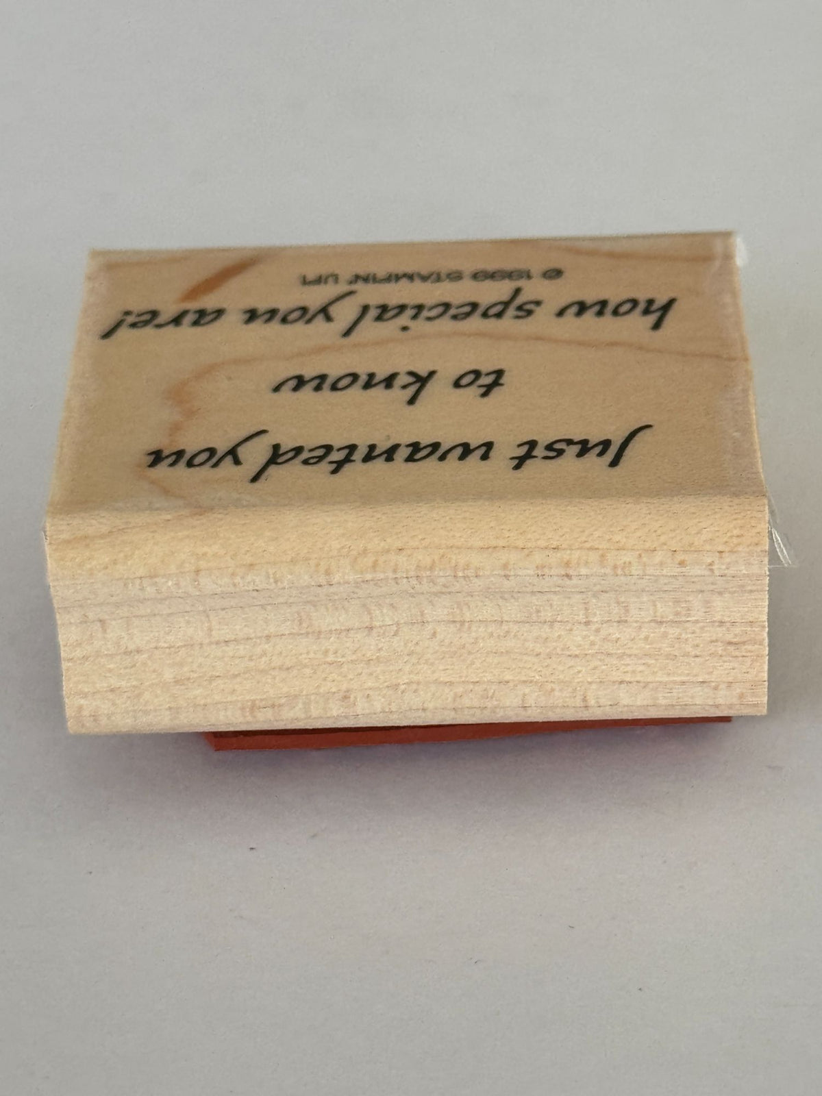 Stampin Up Rubber Stamp Friendship Card Making Words Friend Special Craft Wooden