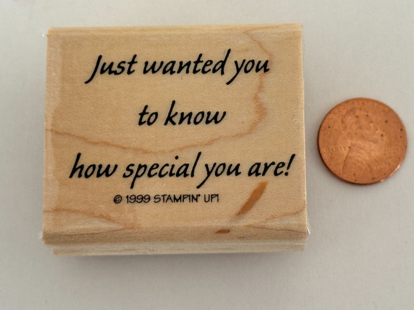 Stampin Up Rubber Stamp Friendship Card Making Words Friend Special Craft Wooden