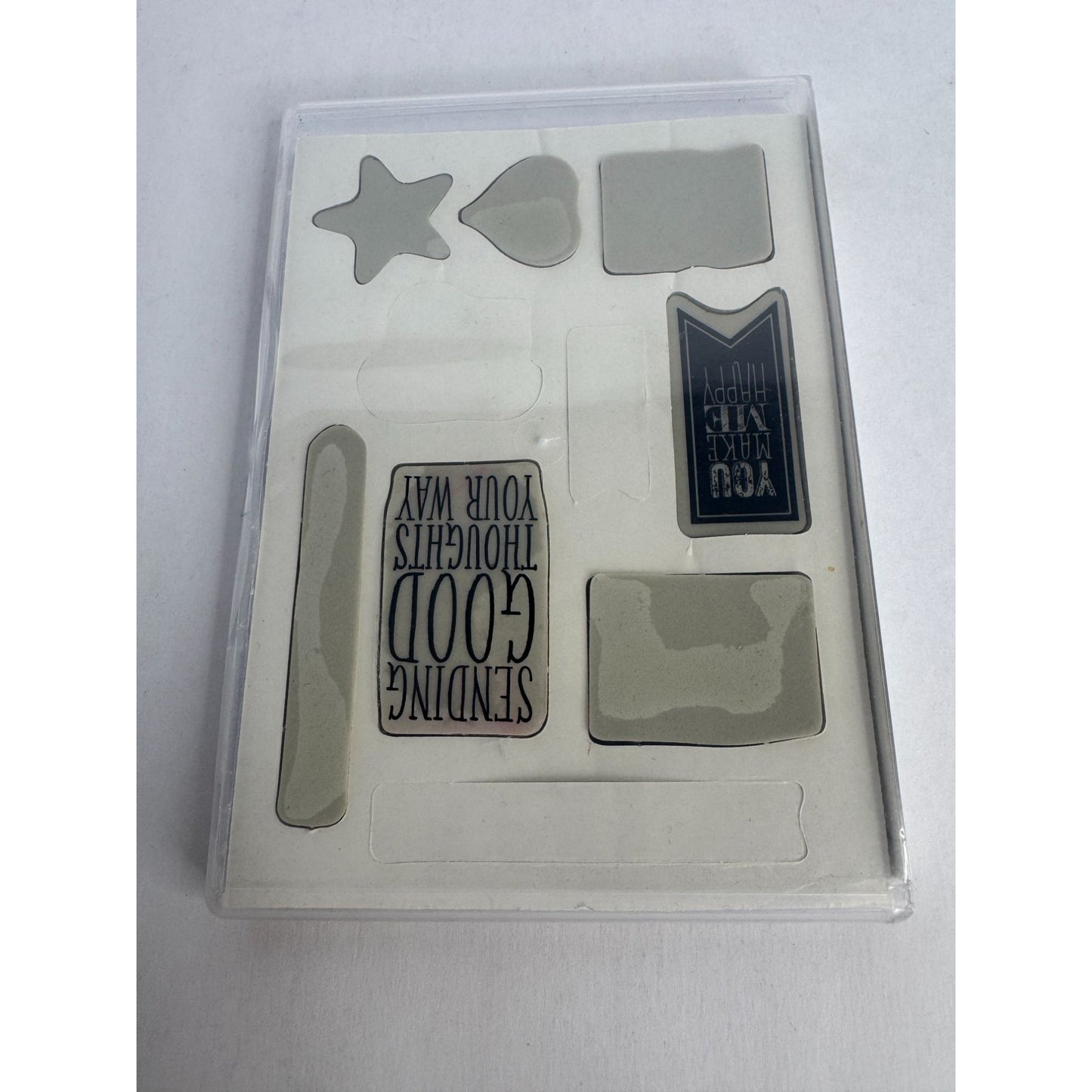Stampin Up Rubber Stamp Set Perfect Pennants Good Thoughts Friends Card Making