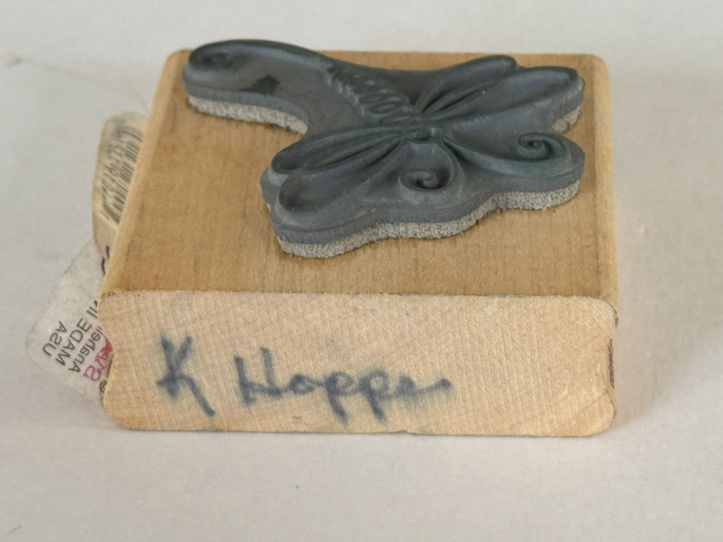 Stampendous Rubber Stamp Ma Dragonfly Nature Spring Garden Card Making Wooden