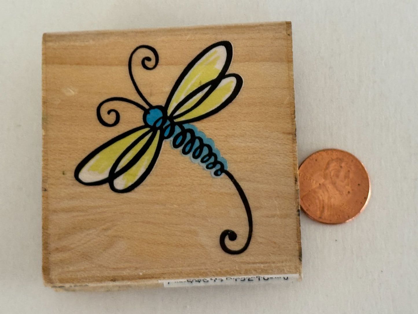 Stampendous Rubber Stamp Ma Dragonfly Nature Spring Garden Card Making Wooden