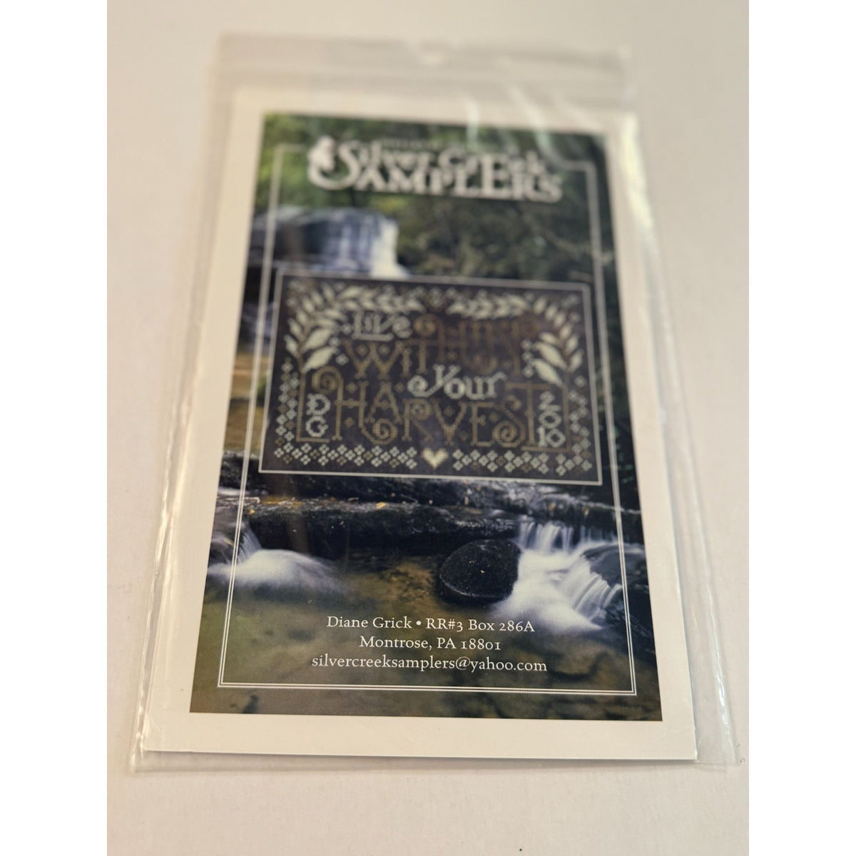 Silver Creek Samplers Counted Cross Stitch Pattern Live Within Your Harvest