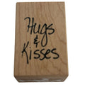 Stampa Rosa Rubber Stamp Hugs and Kisses Card Making Words Sentiment Romantic