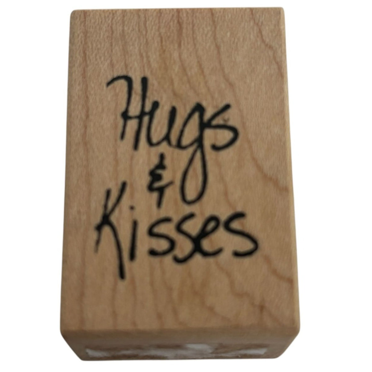 Stampa Rosa Rubber Stamp Hugs and Kisses Card Making Words Sentiment Romantic
