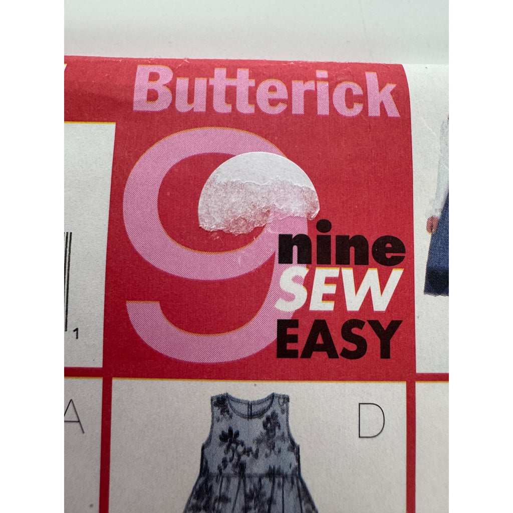 Butterick Sewing Pattern 6285 Jumper Blouse Top Outfit Girls 2 3 4 5 Uncut Easy
