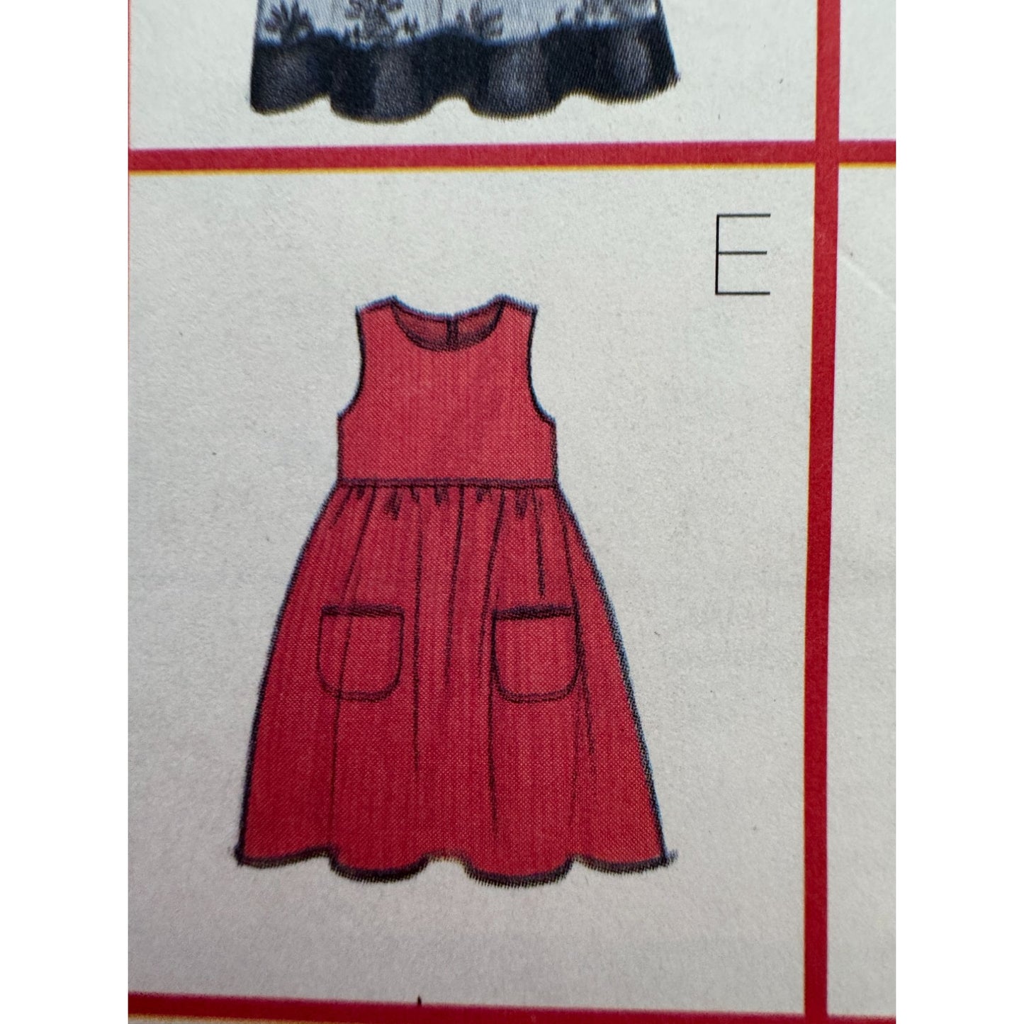 Butterick Sewing Pattern 6285 Jumper Blouse Top Outfit Girls 2 3 4 5 Uncut Easy