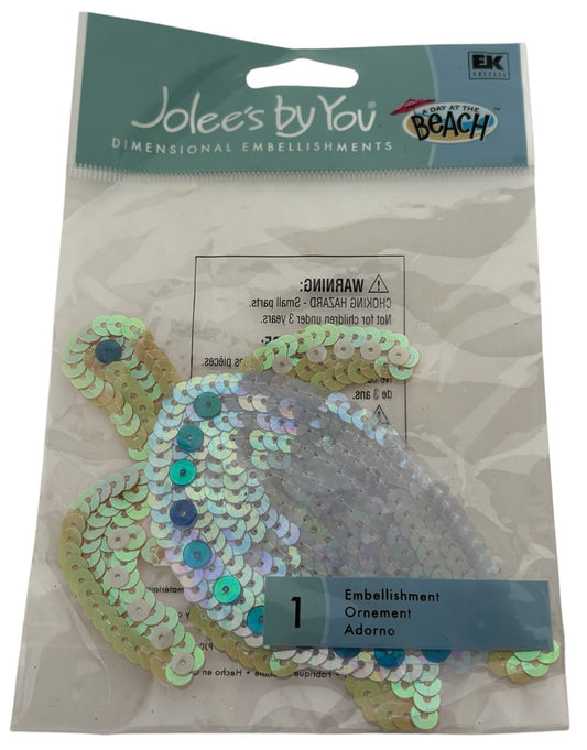 Jolees By You Dimensional Embellishment Sea Turtle Sequin Scrapbooking Crafting
