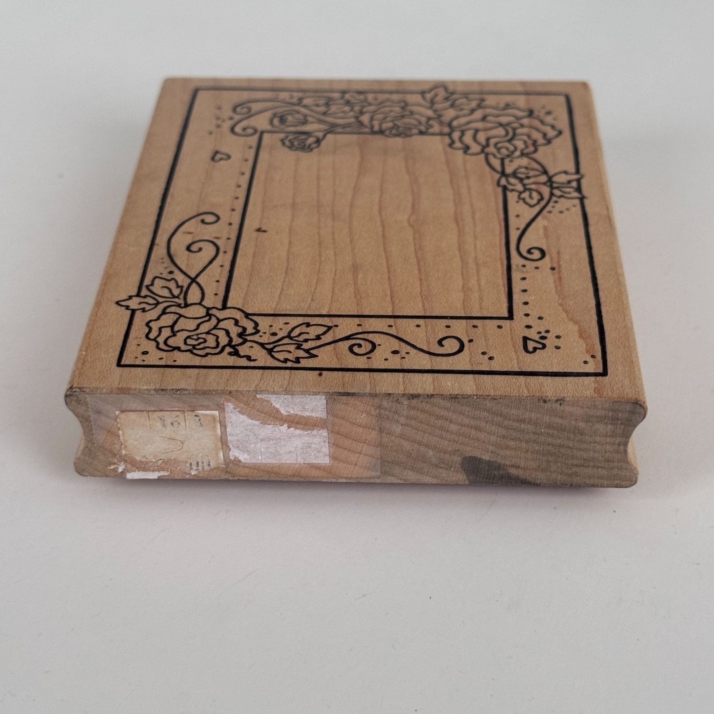 Great Impressions Rubber Stamp Rose Frame Photo Flowers Large Big Scrapbooking Cardmaking