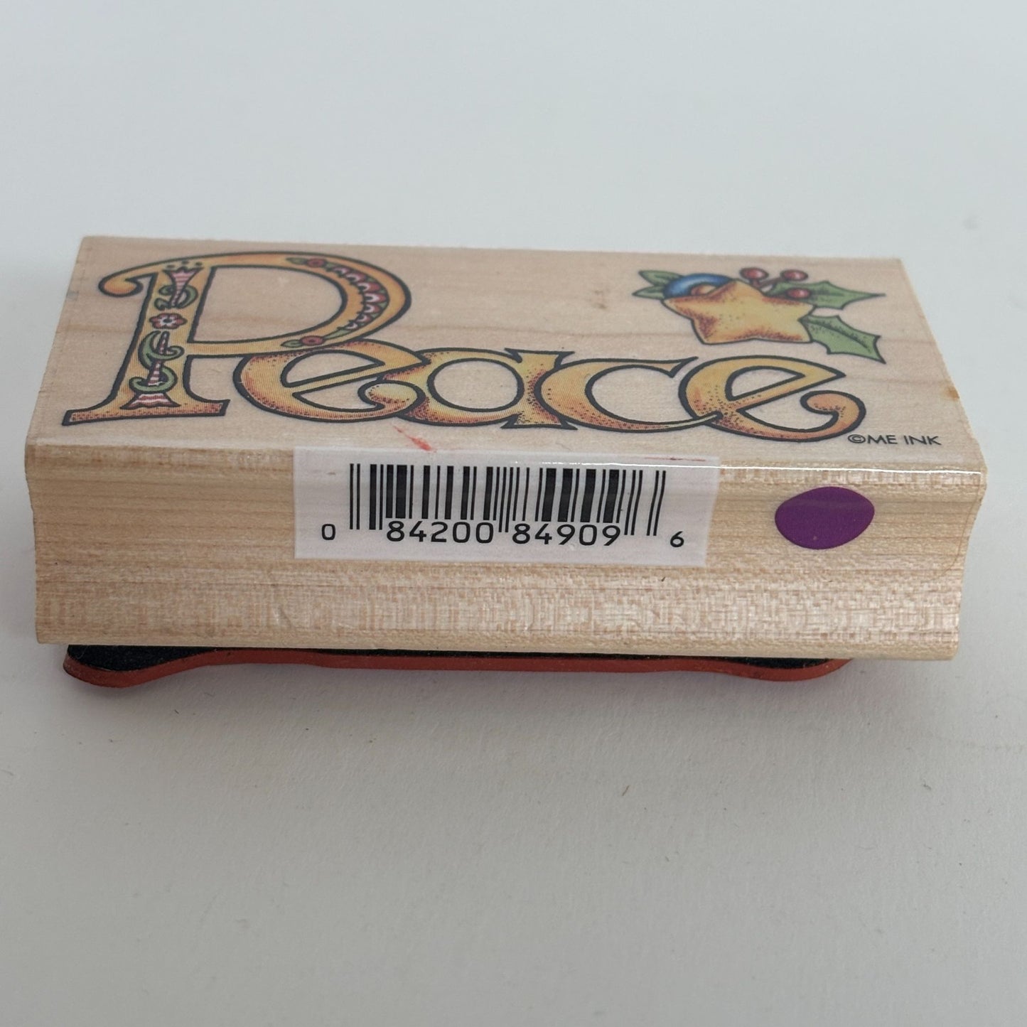 All Night Media Rubber Stamp Peace Mary Engelbreit Christmas Winter Holiday Word