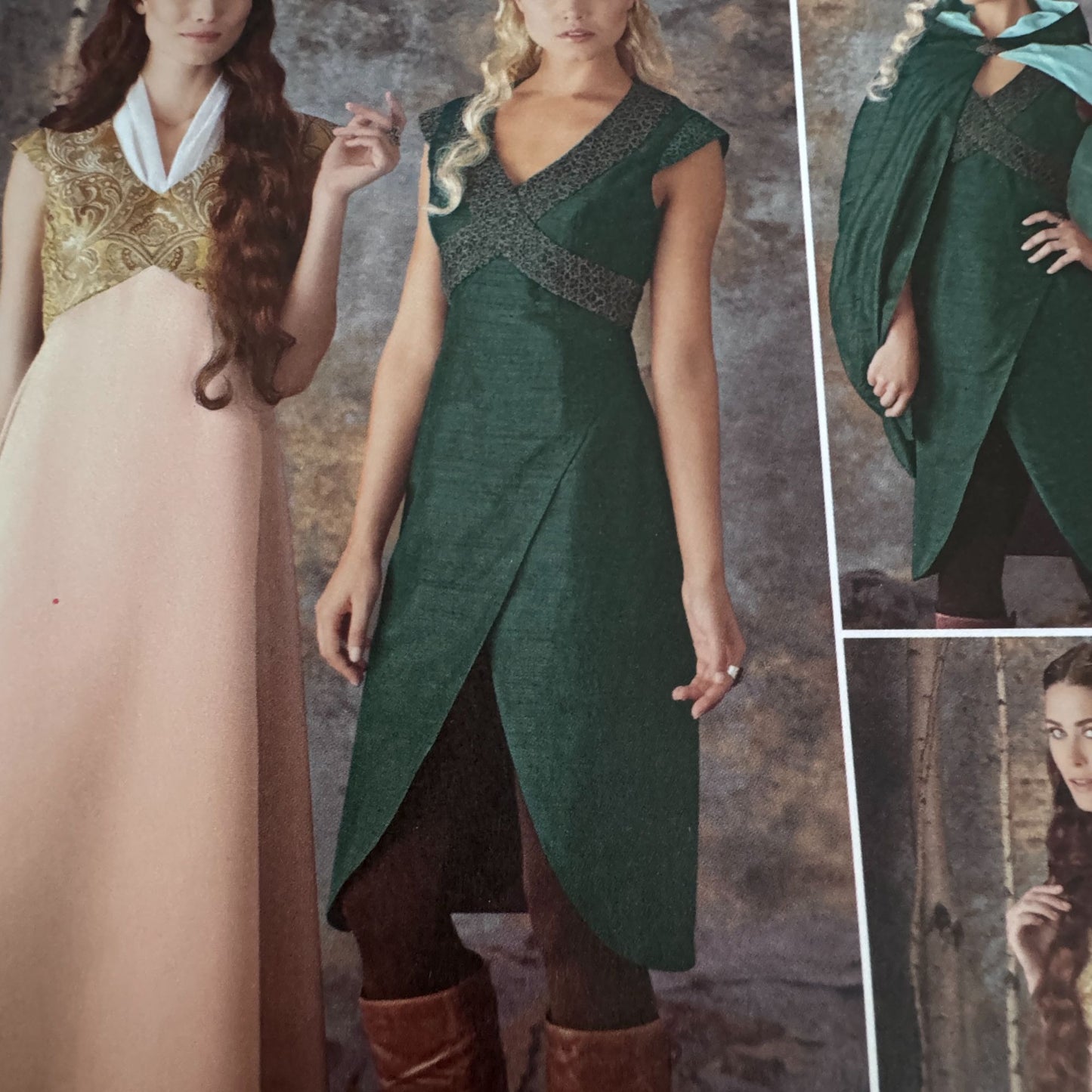 Simplicity Sewing Pattern 1008 Medieval Dress Cape Costume 14-22 Fantasy Uncut Renaissance Faire