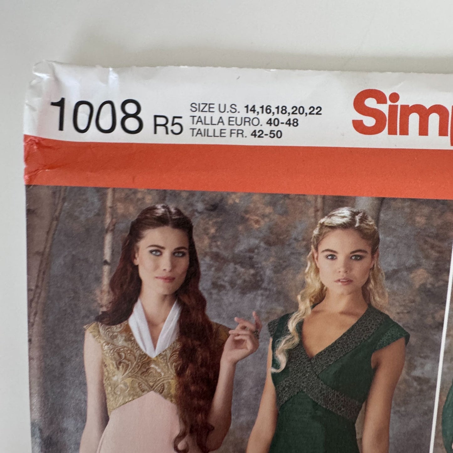 Simplicity Sewing Pattern 1008 Medieval Dress Cape Costume 14-22 Fantasy Uncut Renaissance Faire