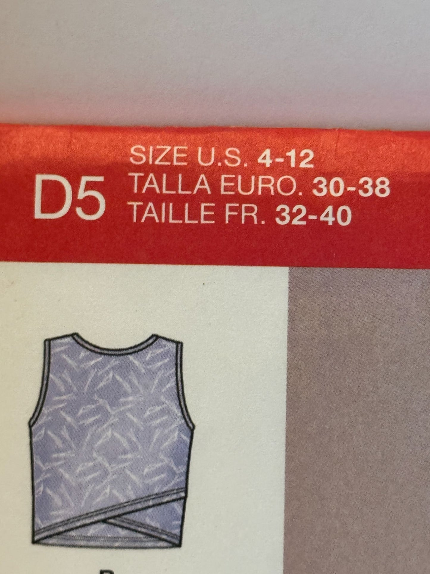 Simplicity Sewing Pattern 8609 Misses Crossover Crop Top Hi Low Skirt Sizes 4-12