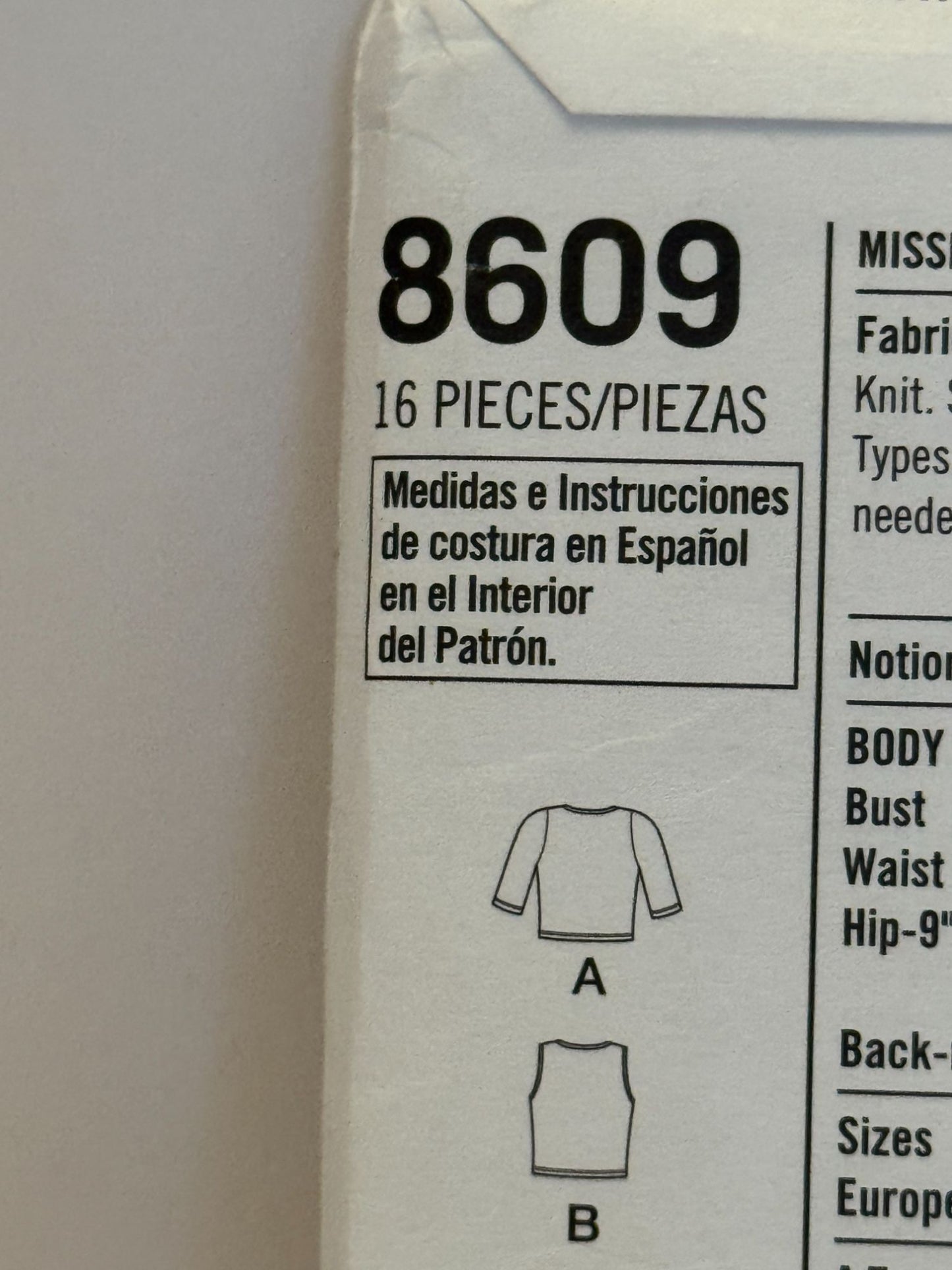 Simplicity Sewing Pattern 8609 Misses Crossover Crop Top Hi Low Skirt Sizes 4-12