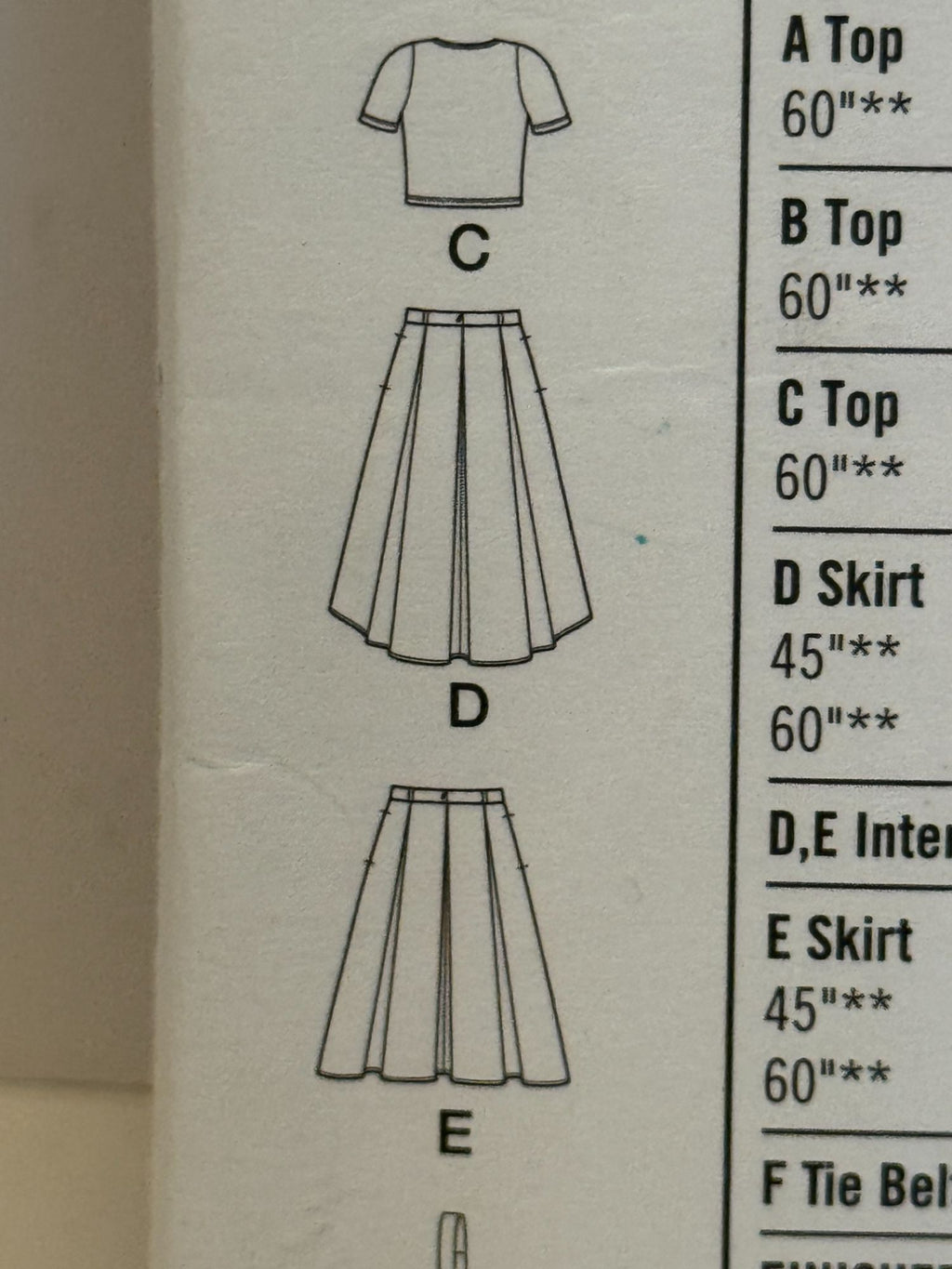 Simplicity Sewing Pattern 8609 Misses Crossover Crop Top Hi Low Skirt Sizes 4-12