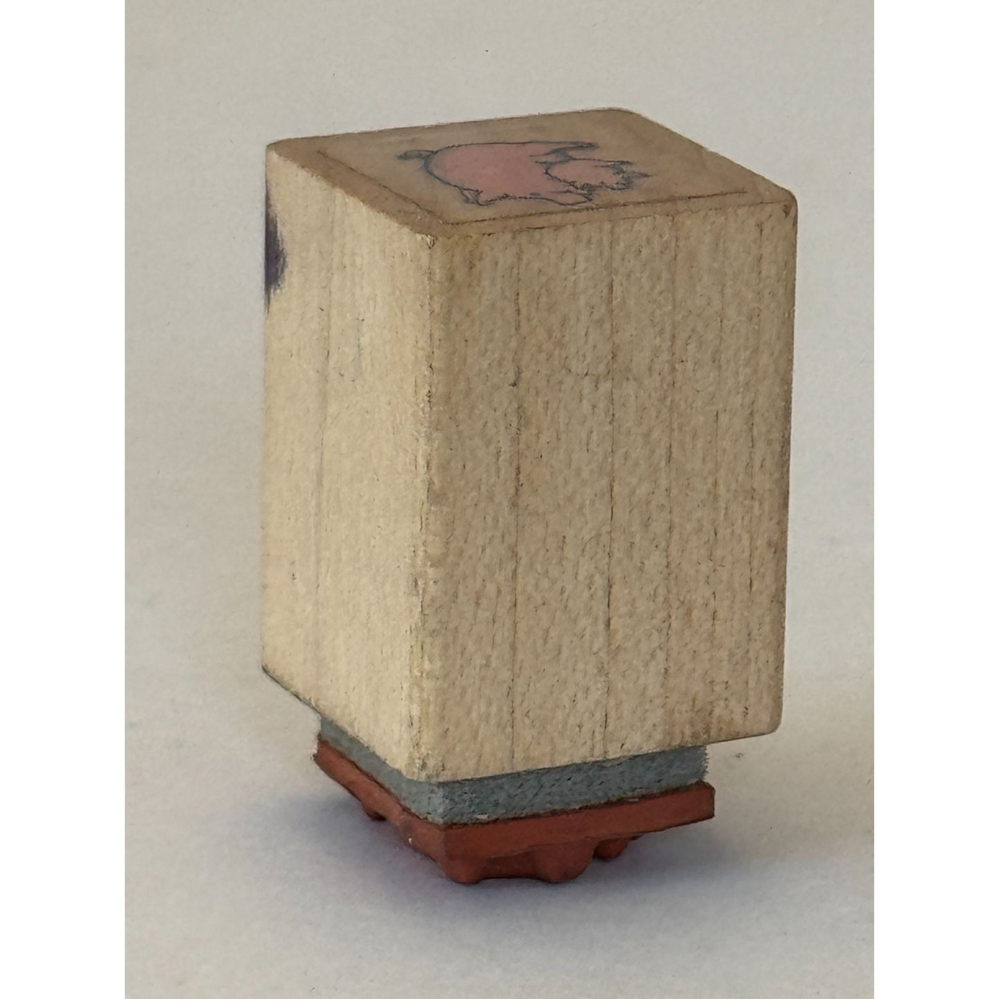 Pigs Rubber Stamp Farm Animal Mother and Baby Piglet Card Making Craft