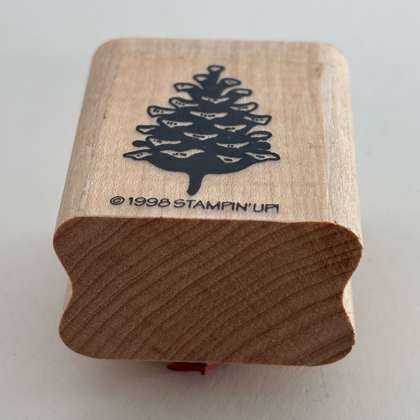 Stampin Up Rubber Stamp Pinecone Christmas Card Making Small Nature Holidays