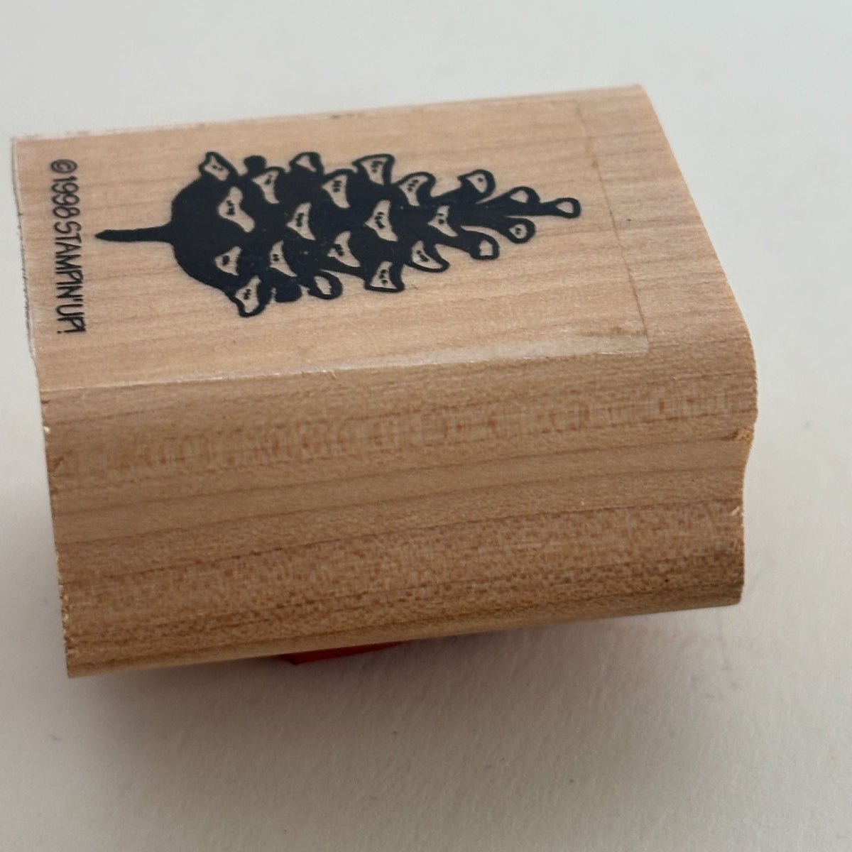 Stampin Up Rubber Stamp Pinecone Christmas Card Making Small Nature Holidays