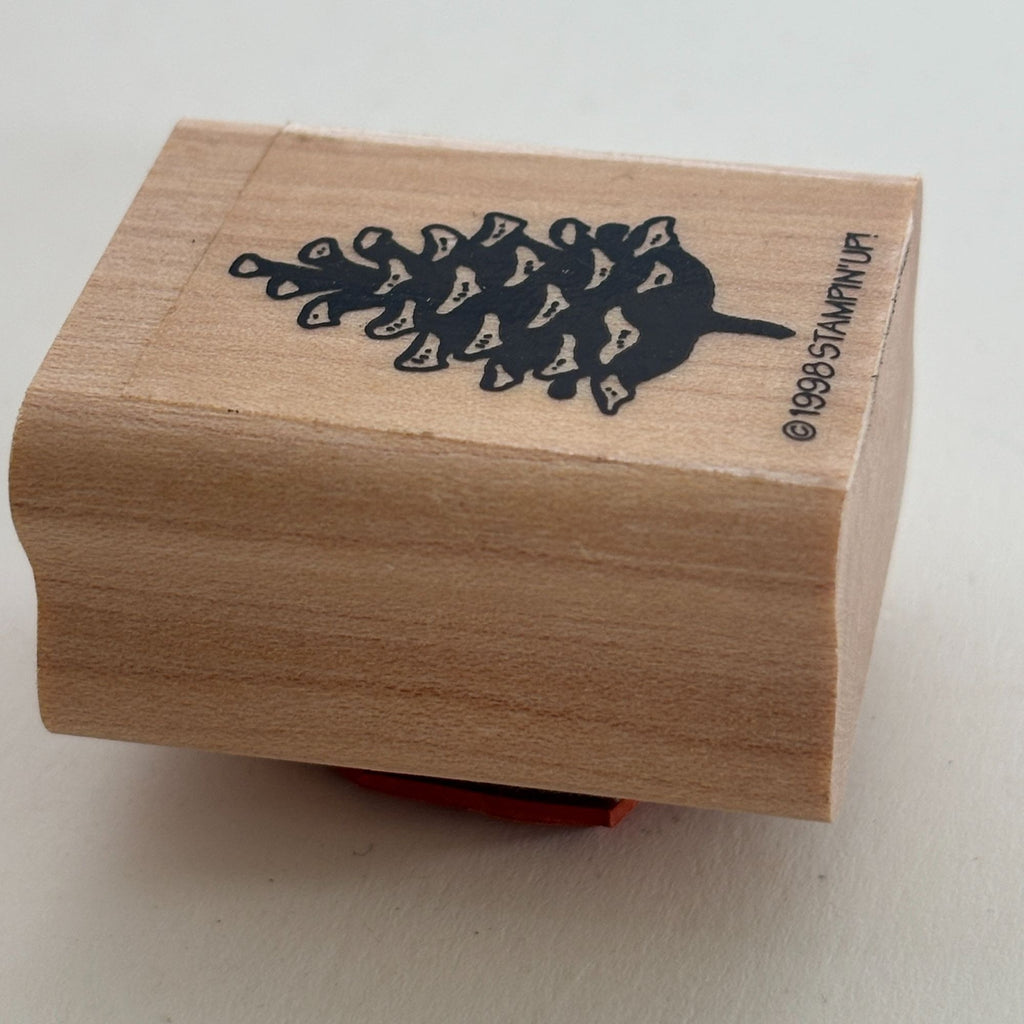 Stampin Up Rubber Stamp Pinecone Christmas Card Making Small Nature Holidays