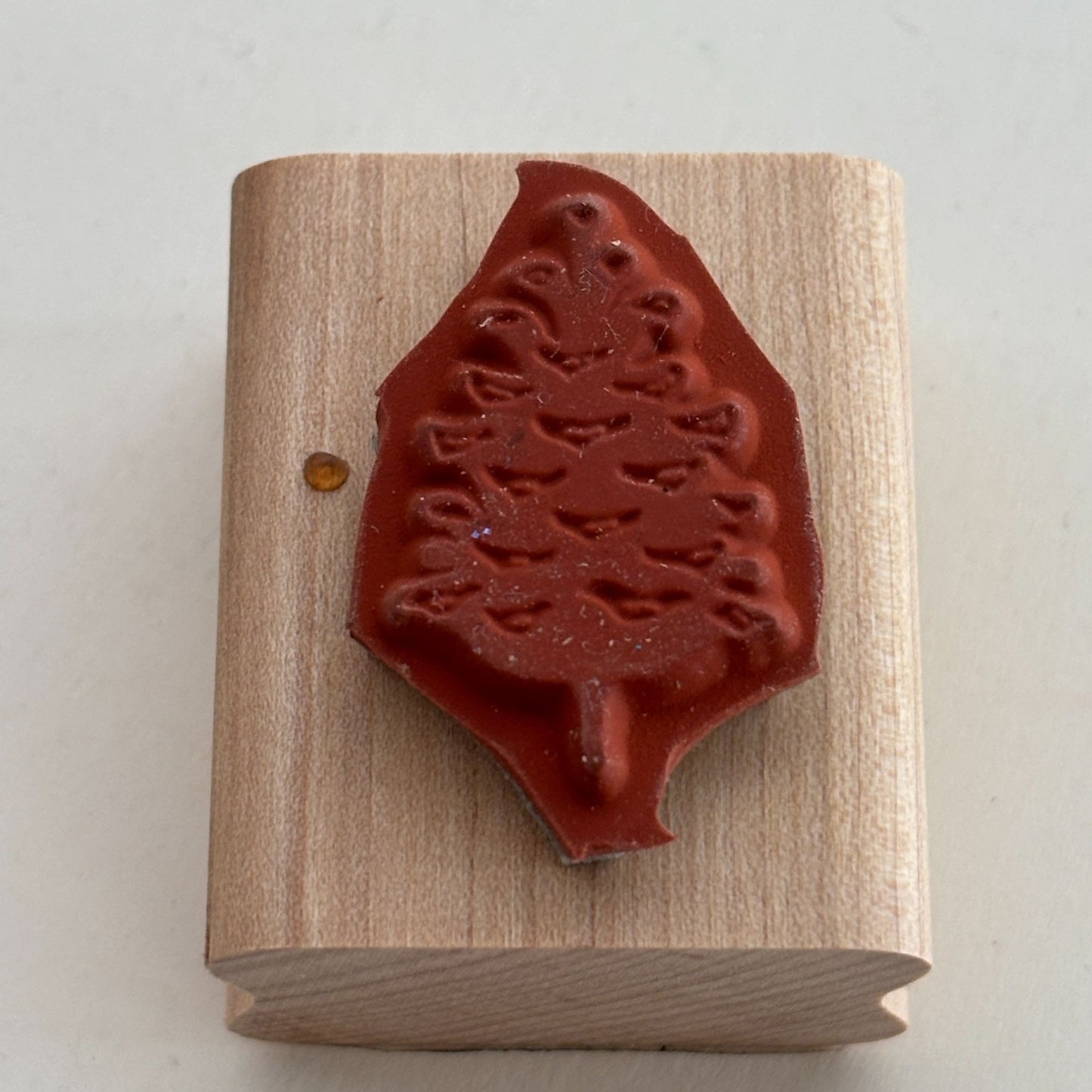 Stampin Up Rubber Stamp Pinecone Christmas Card Making Small Nature Holidays