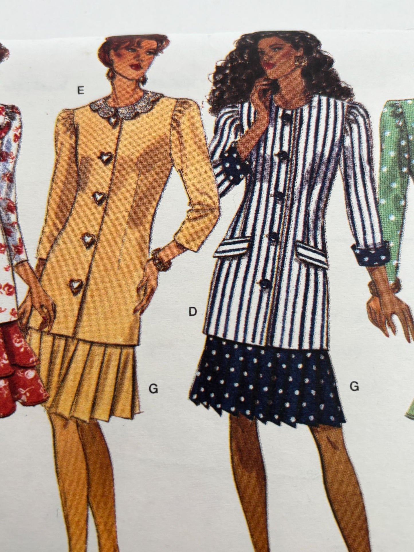 Butterick Sewing Pattern 6579 Straight Dress Skirt Vintage 90s Workwear 6-10 UC