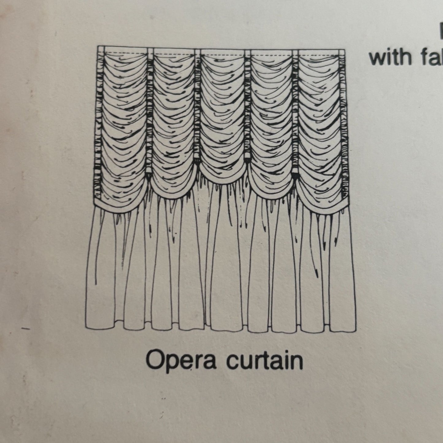 Simplicity House Sewing Instruction Card 118 Theatre Curtain Opera Window Shades