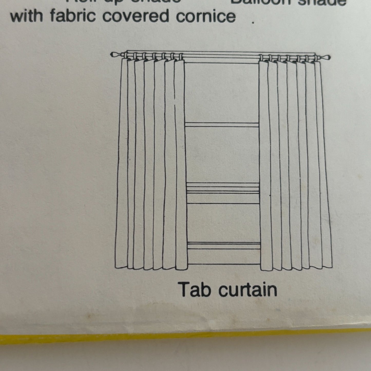 Simplicity House Sewing Instruction Card 118 Theatre Curtain Opera Window Shades
