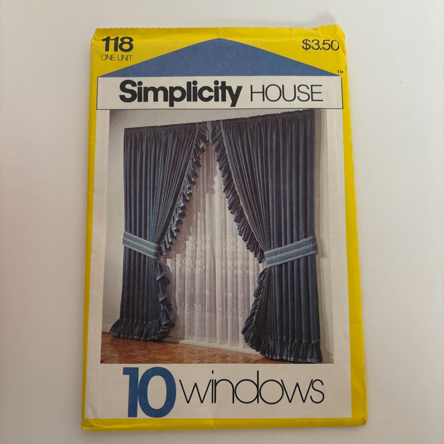Simplicity House Sewing Instruction Card 118 Theatre Curtain Opera Window Shades