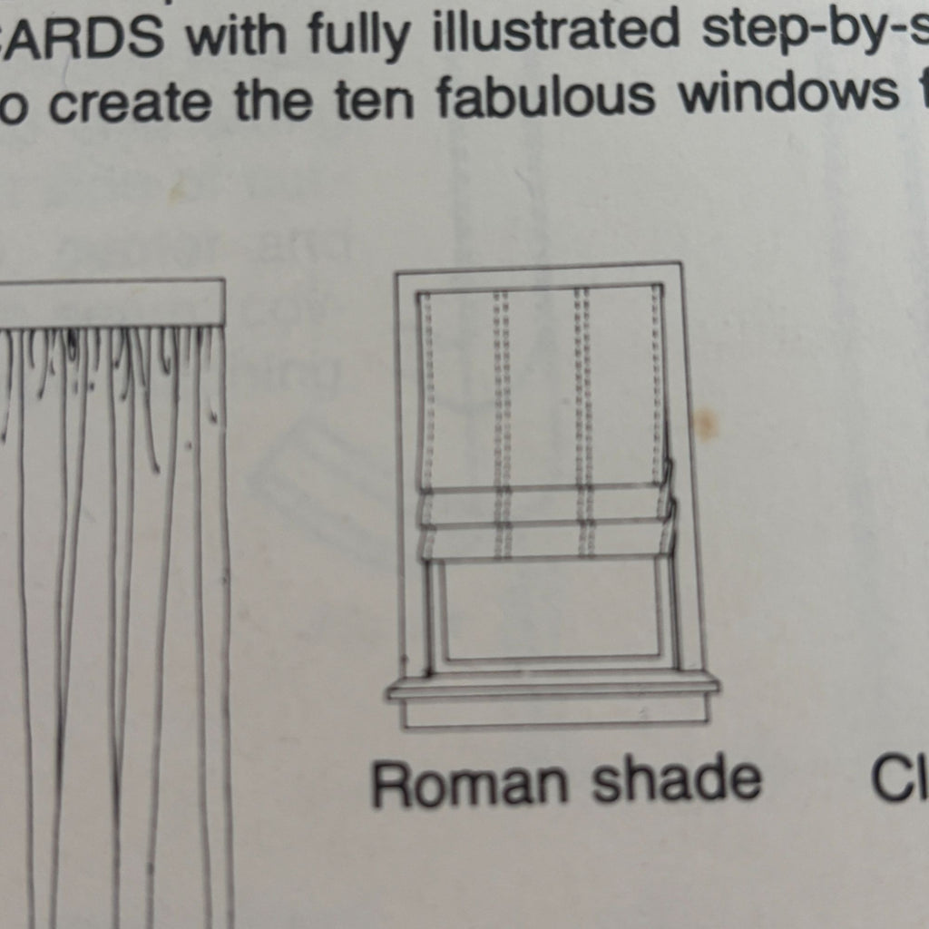 Simplicity House Sewing Instruction Card 118 Theatre Curtain Opera Window Shades