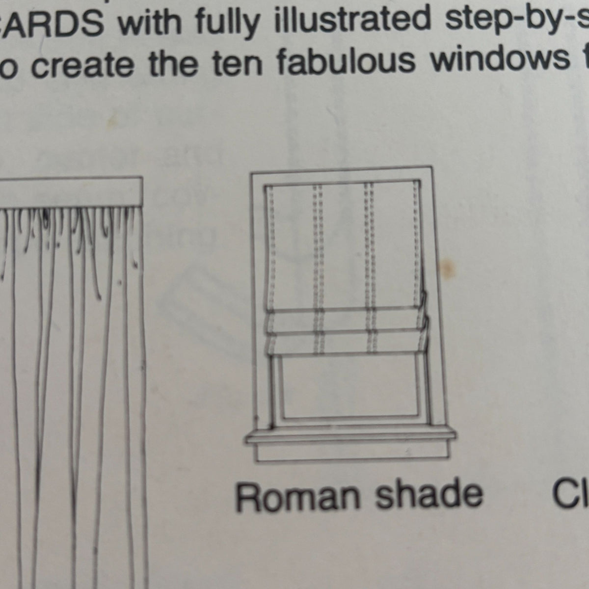Simplicity House Sewing Instruction Card 118 Theatre Curtain Opera Window Shades