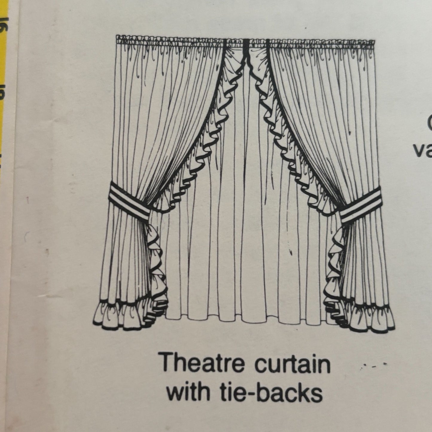 Simplicity House Sewing Instruction Card 118 Theatre Curtain Opera Window Shades