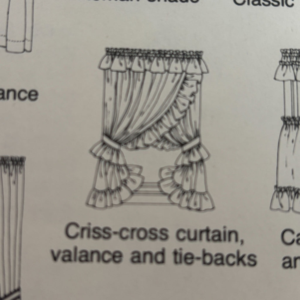 Simplicity House Sewing Instruction Card 118 Theatre Curtain Opera Window Shades
