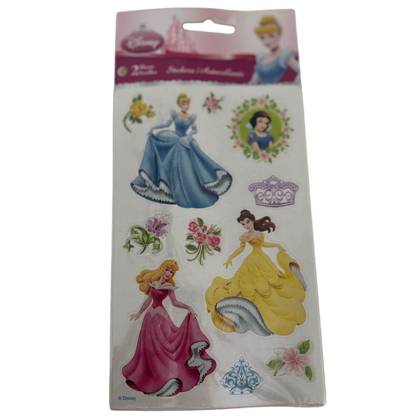 Disney Princess Stickers Cinderella Snow White Belle Aurora Sandylion Scrapbook