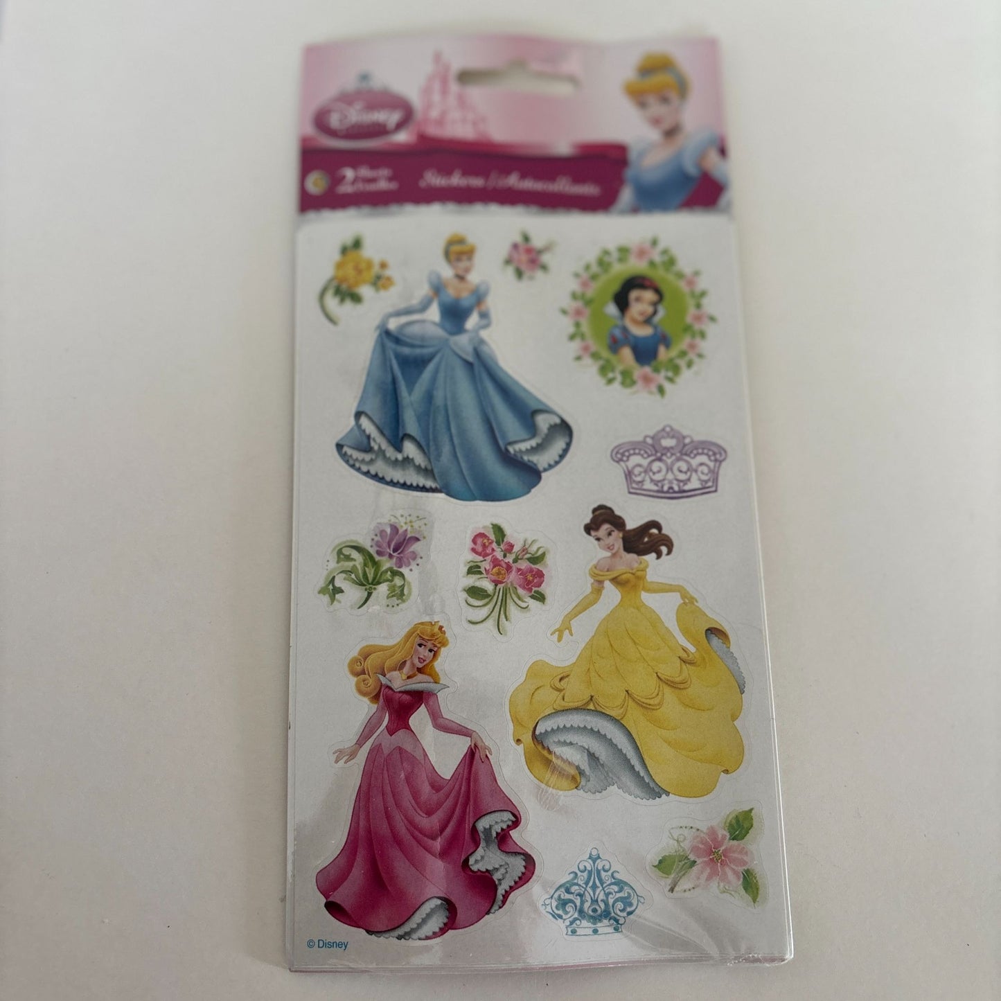 Disney Princess Stickers Cinderella Snow White Belle Aurora Sandylion Scrapbook