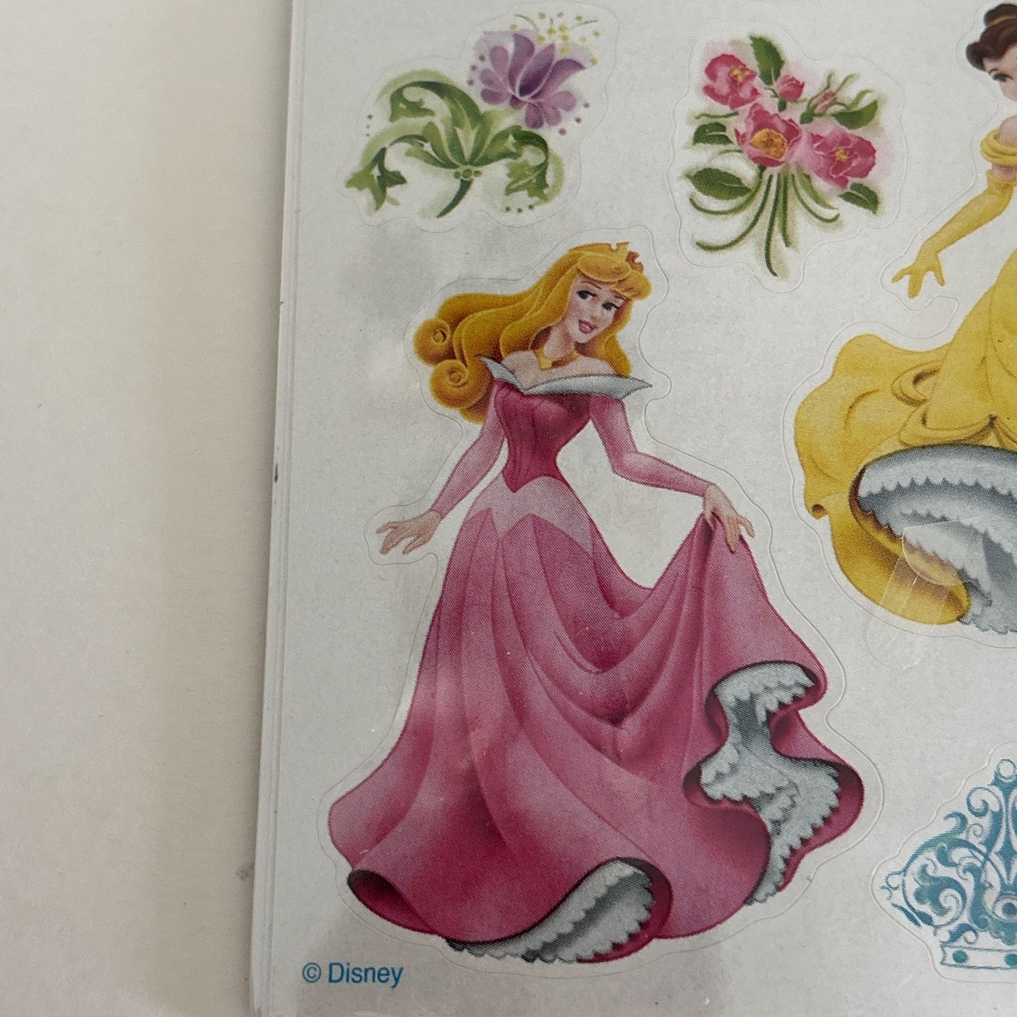 Disney Princess Stickers Cinderella Snow White Belle Aurora Sandylion Scrapbook