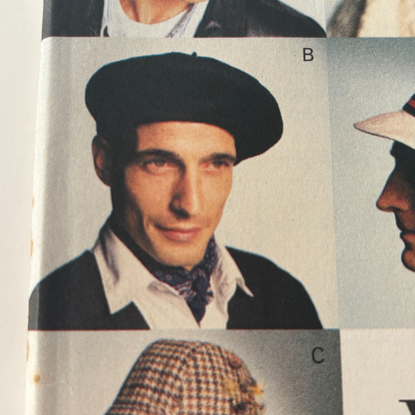 Vogue Sewing Pattern 8893 Hat Beret Bucket Trilby Hunters Newsboy Messenger Golf