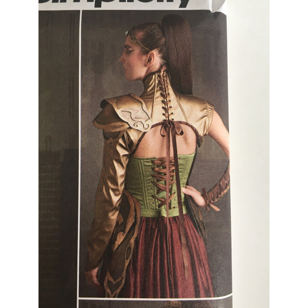 Simplicity Sewing Pattern 8363 Fantasy Ranger Cosplay Armor Medieval Queen 14-22 Firefly Path Uncut
