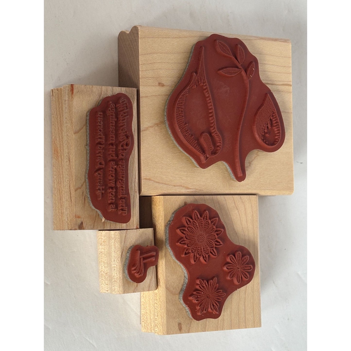 Stampin Up Rubber Stamp Set Birds Language Of Friendship Quotation Card Making