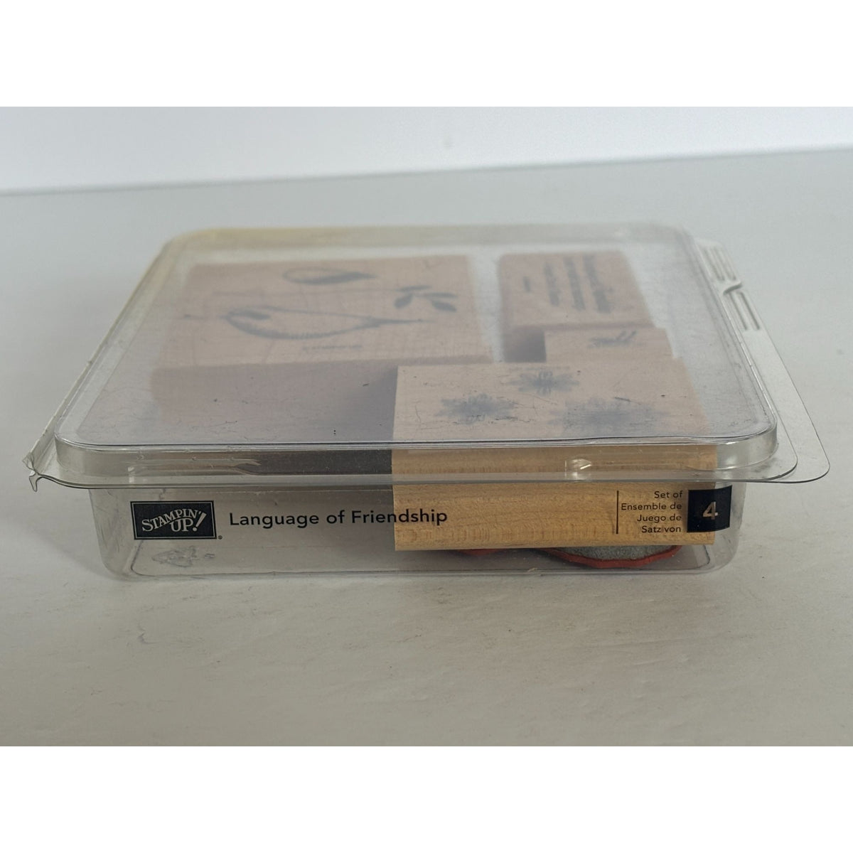 Stampin Up Rubber Stamp Set Birds Language Of Friendship Quotation Card Making